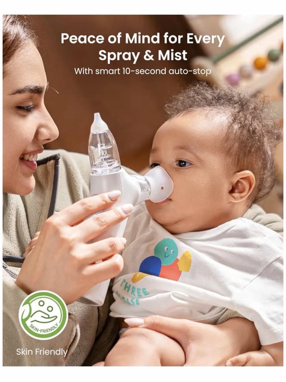 NWT - GROWNSY 3-in-1 Nasal Aspirator for Kids - White